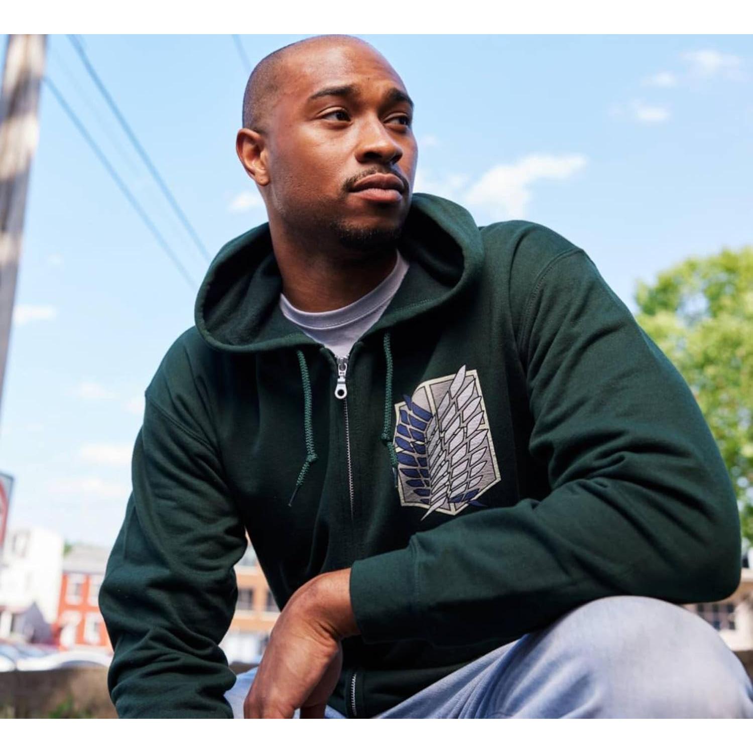 Sudadera con Capucha Ataque a los Titanes Ripple Junction Hombre