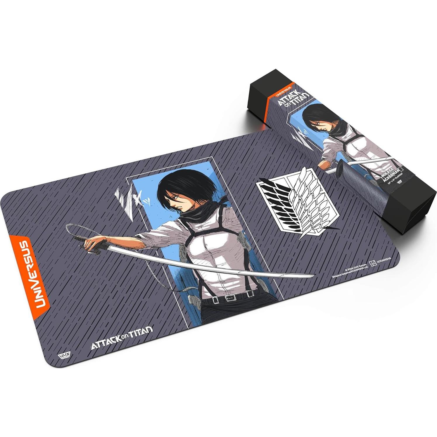 Tapete de Juego Neopreno Mikasa Ackerman 61x36 cm UVS Games