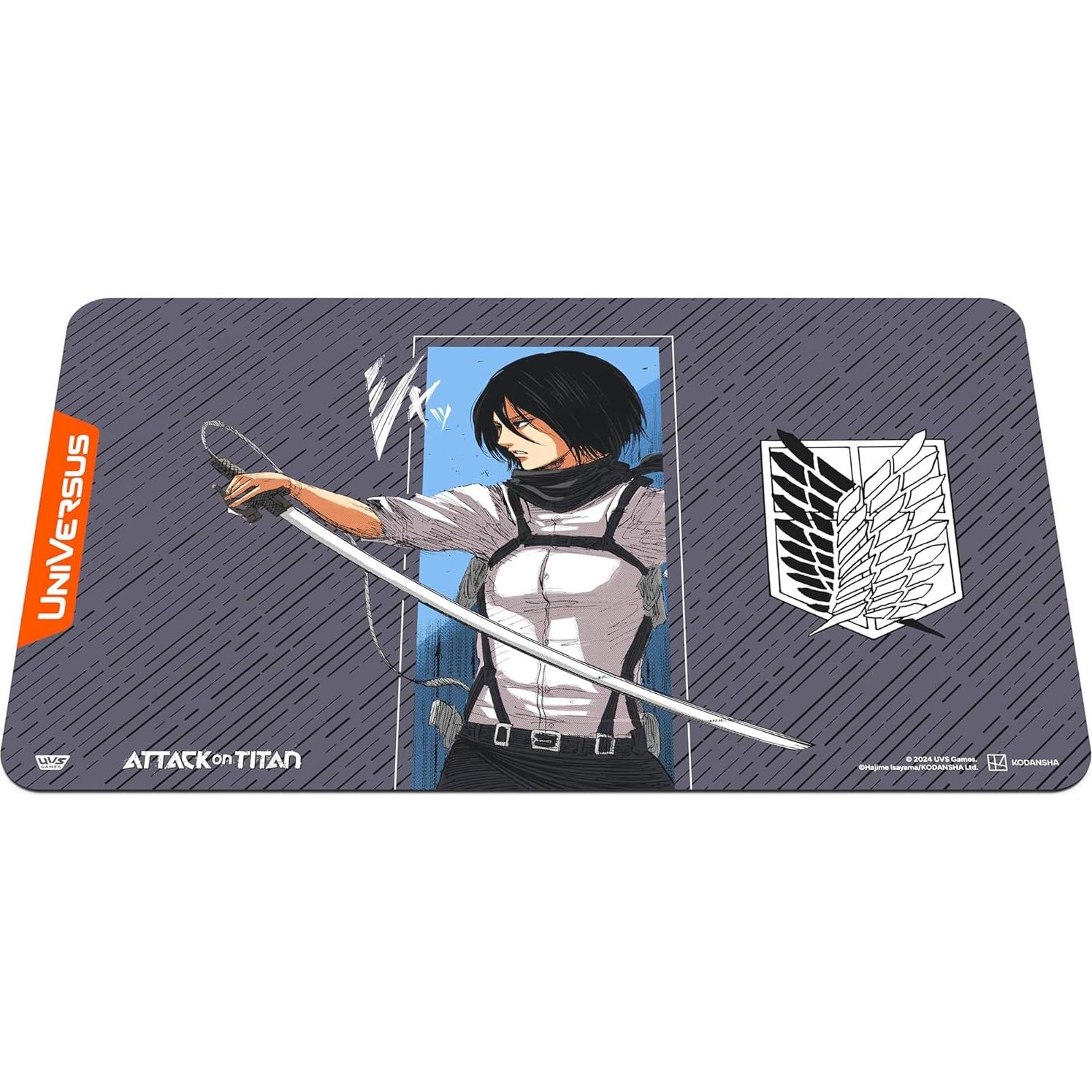 Tapete de Juego Neopreno Mikasa Ackerman 61x36 cm UVS Games