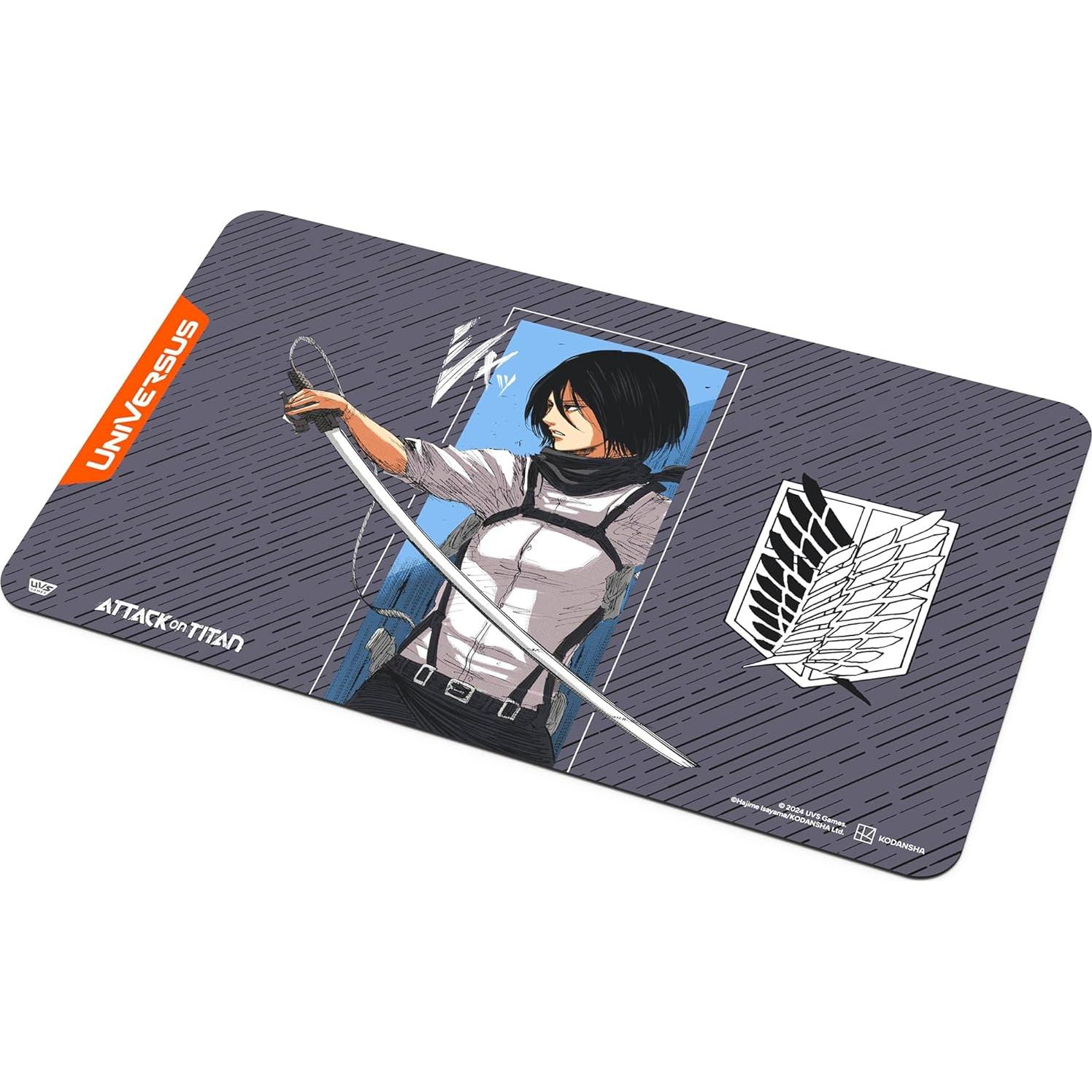 Tapete de Juego Neopreno Mikasa Ackerman 61x36 cm UVS Games