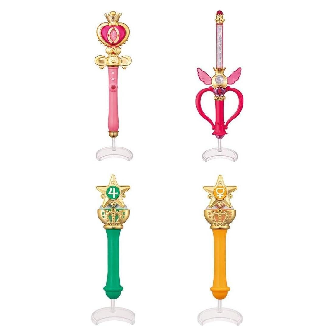 Set de Bastón y Vara 2 Sailor Moon BANDAI - 4 Piezas