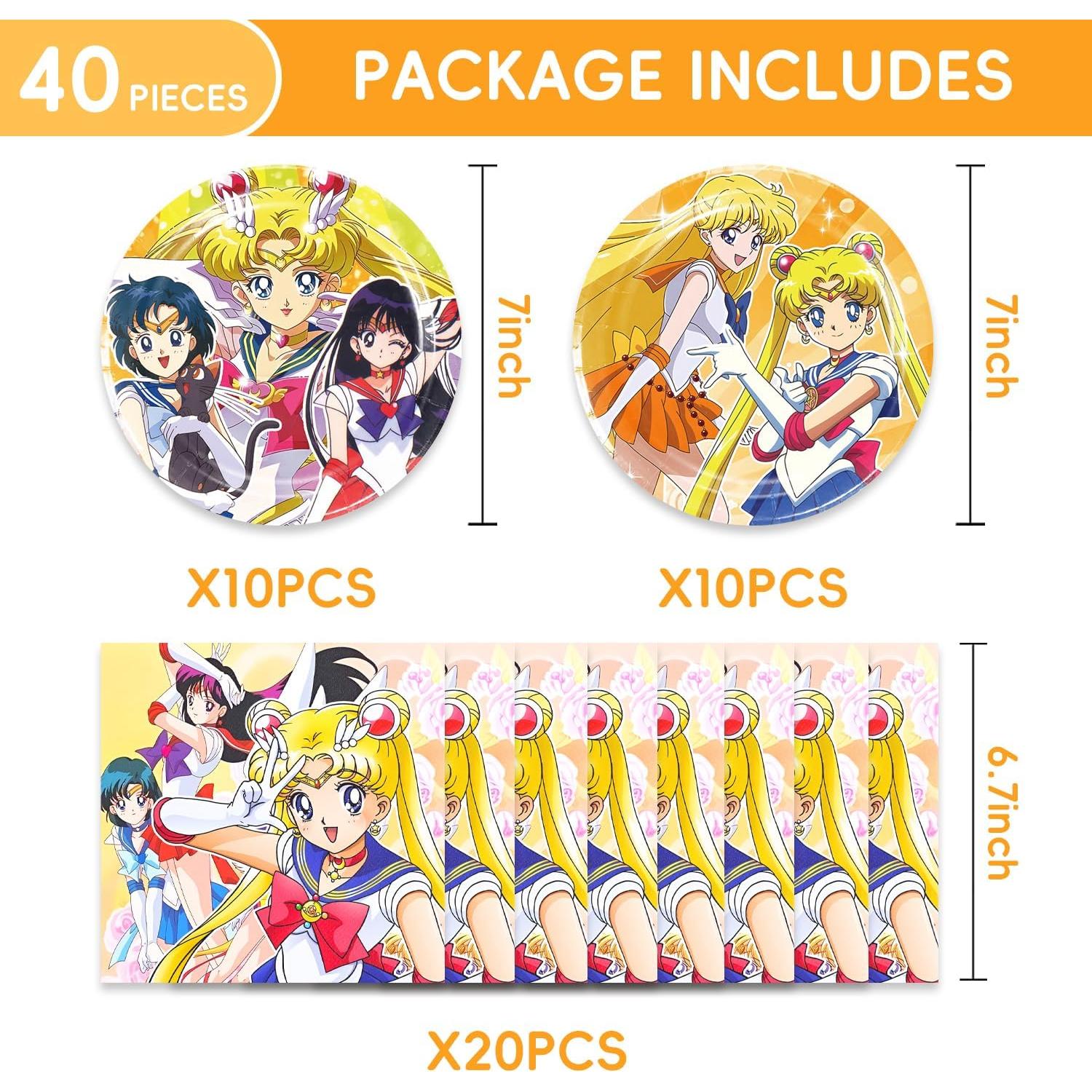 Suministros de Fiesta de Marinero 40 Pcs - Platos y Servilletas