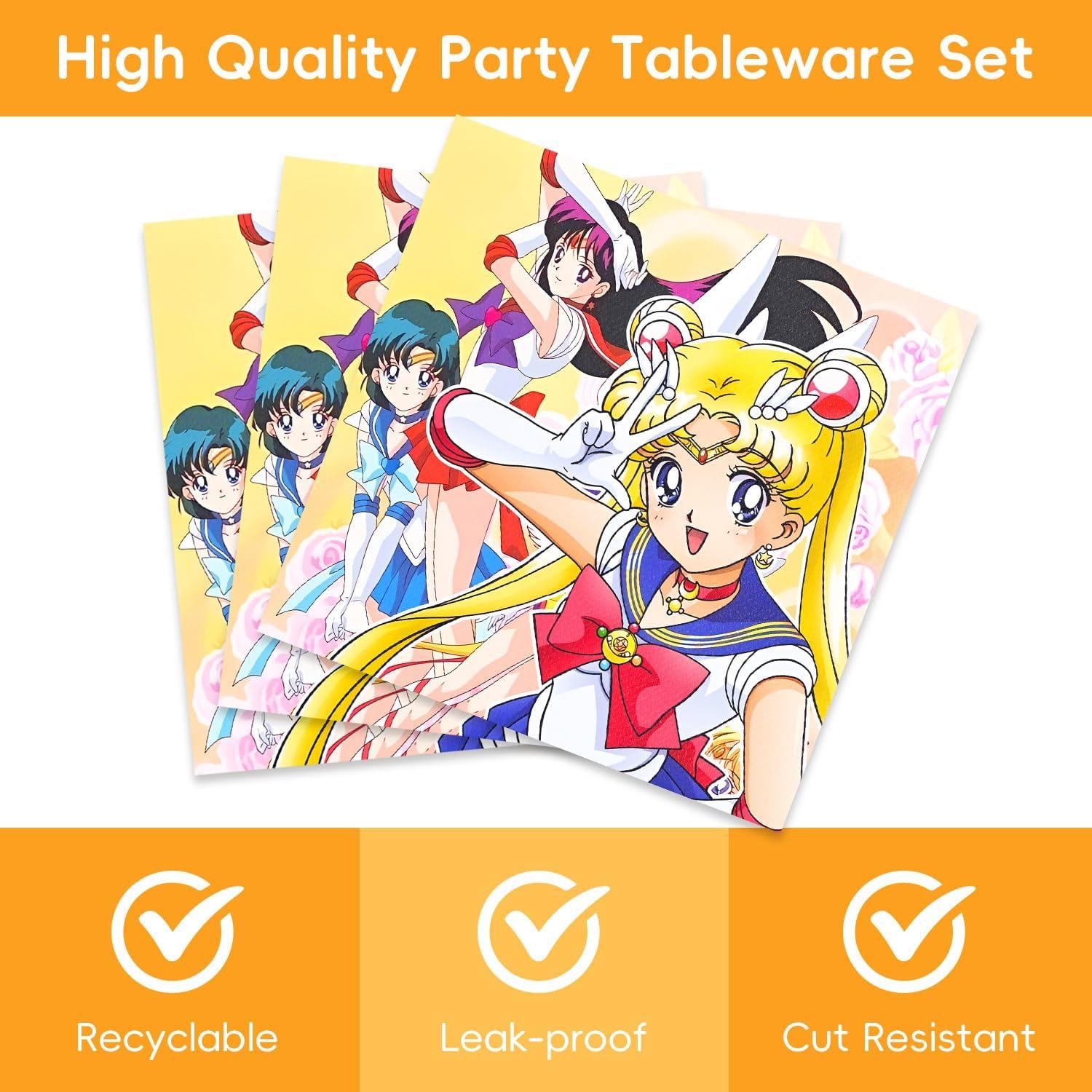 Suministros de Fiesta de Marinero 40 Pcs - Platos y Servilletas