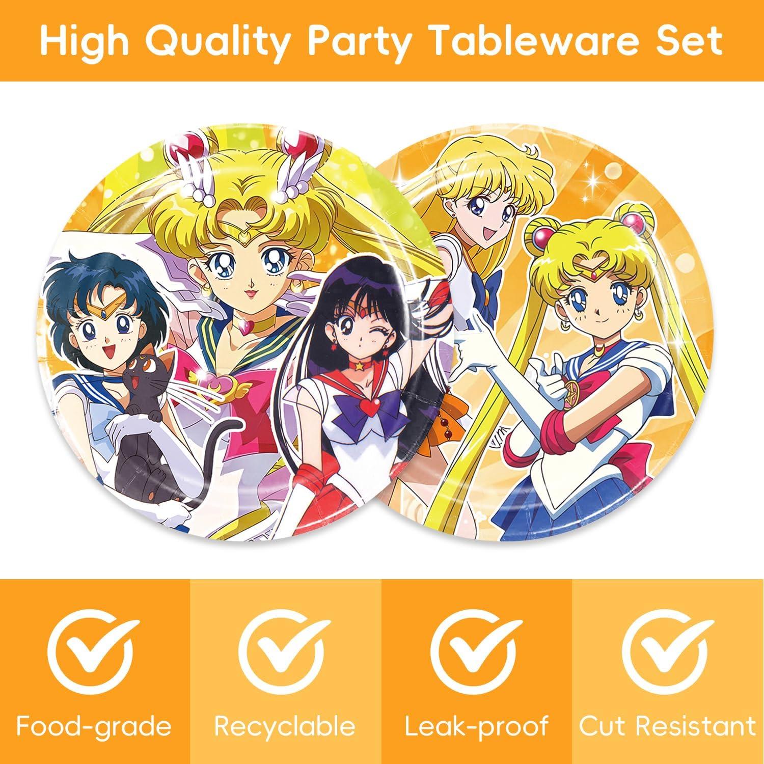 Suministros de Fiesta de Marinero 40 Pcs - Platos y Servilletas