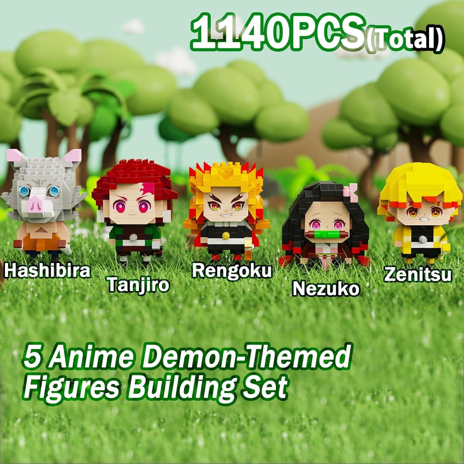 Set de Construcción 5 Figuras Demonios JESGO 1140 Pcs