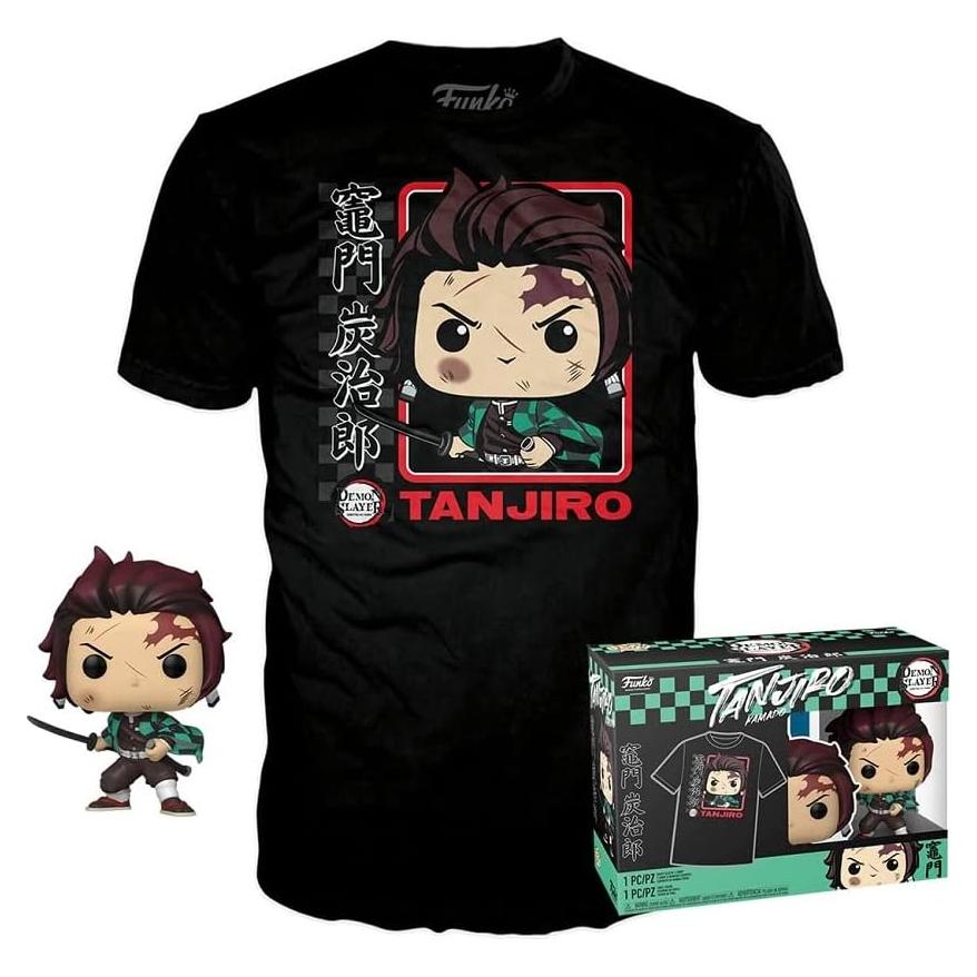 Camiseta Extra Grande Funko Pop! Demon Slayer Tanjiro Unisex