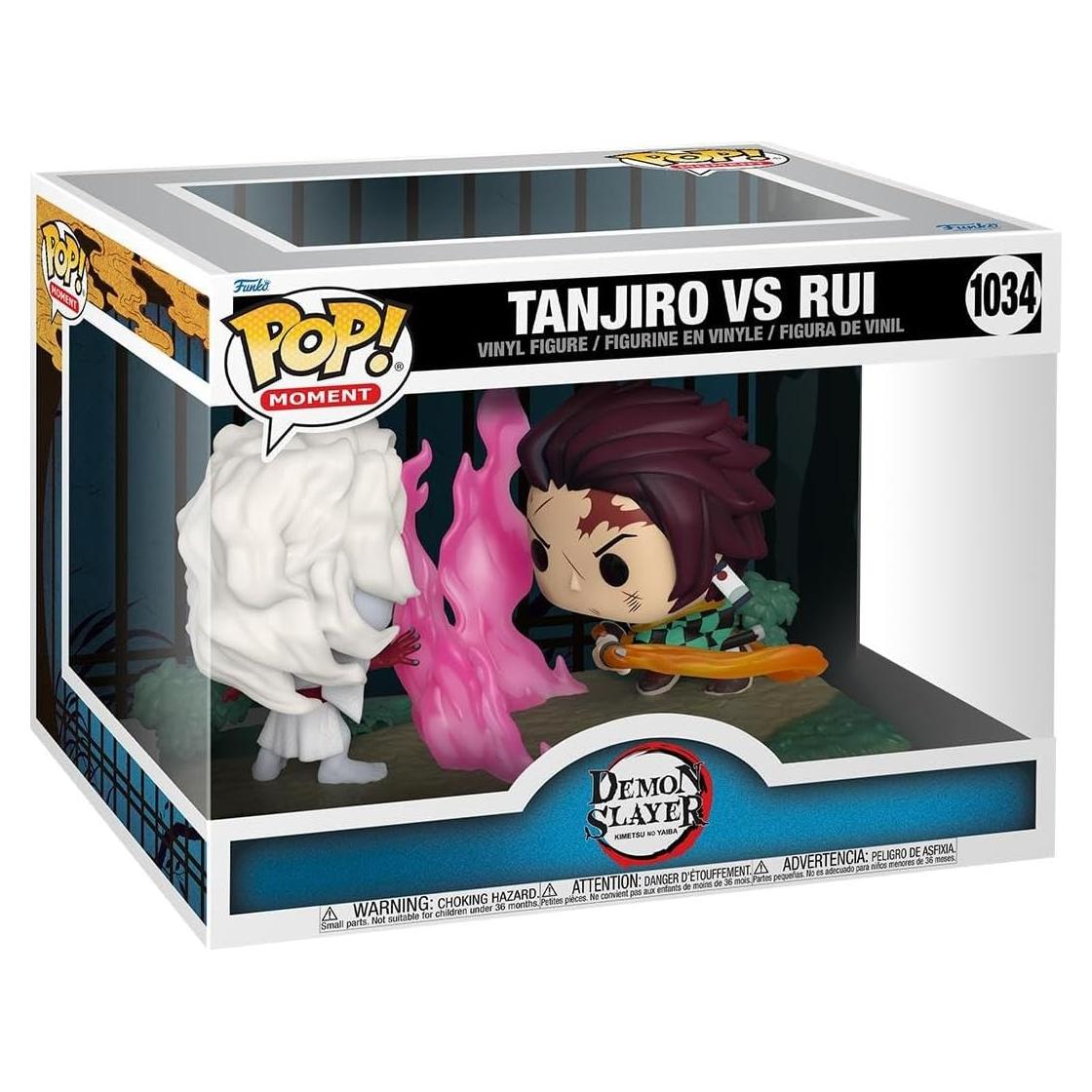 Funko Pop! Momento Cazador de Demonios Tanjiro vs Rui 10.8 cm