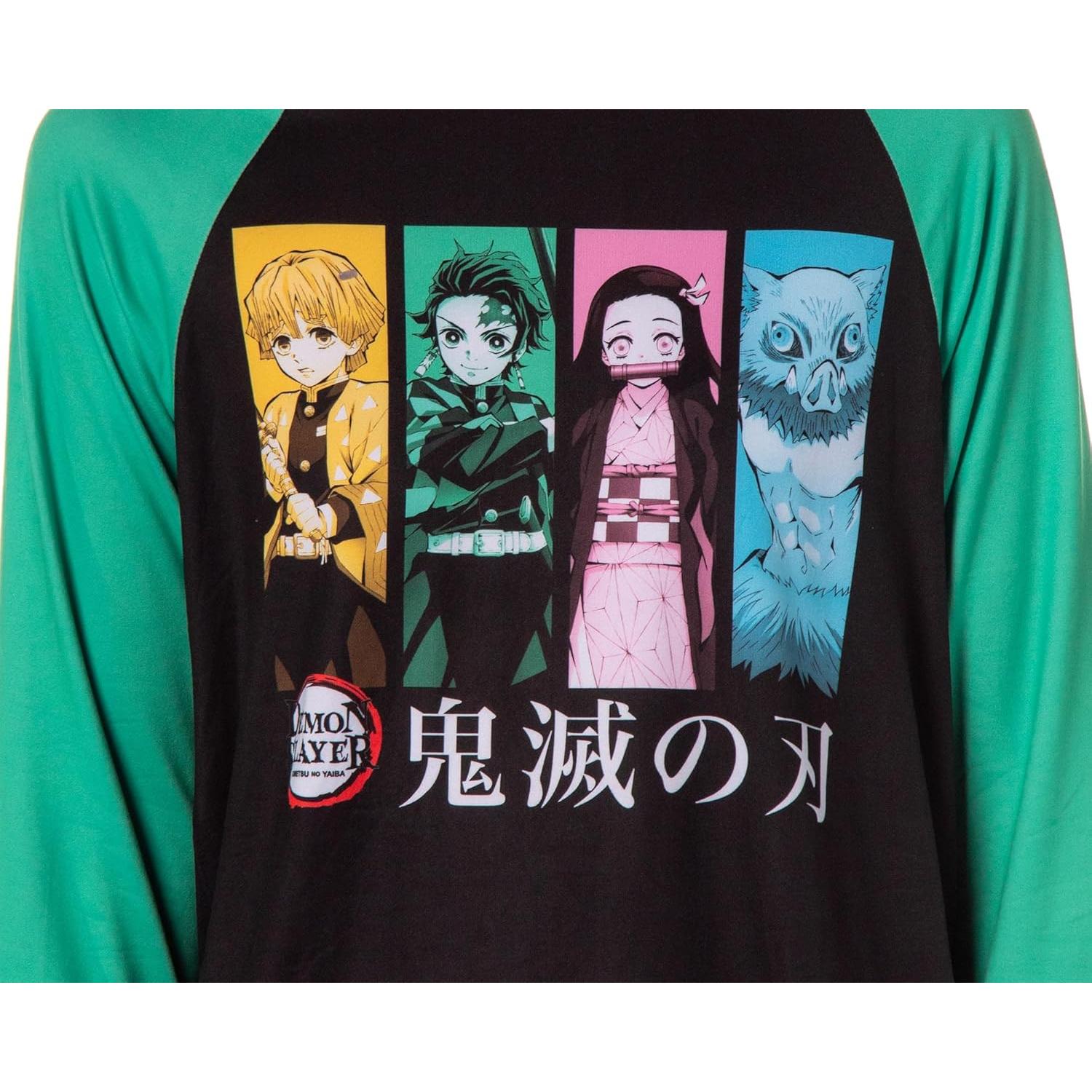 Conjunto de Pijamas Demon Slayer para Mujeres - Bioworld - Mediano