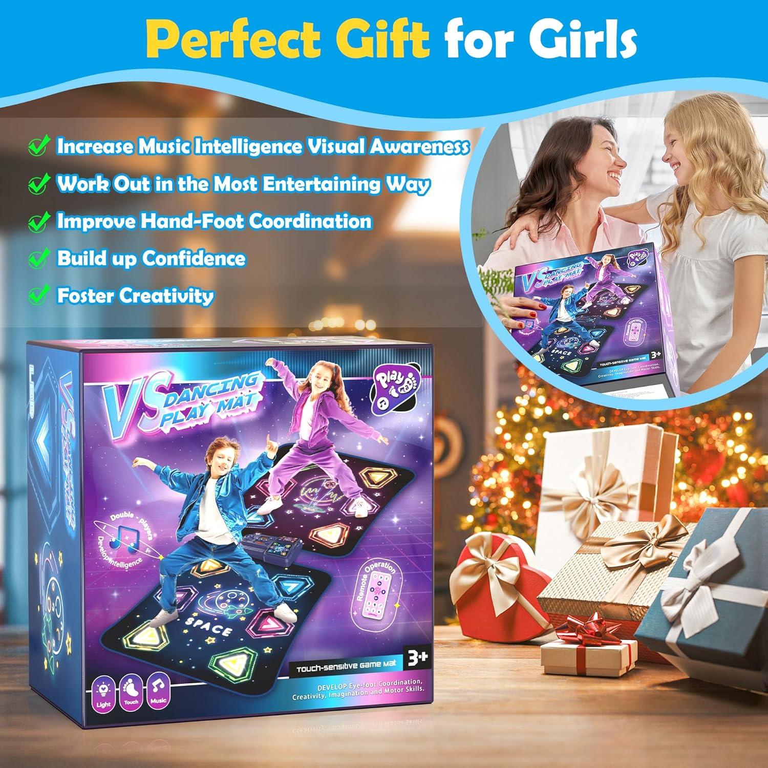 Alfombra de Baile Electrónica LED Pafolo para 2 Jugadores