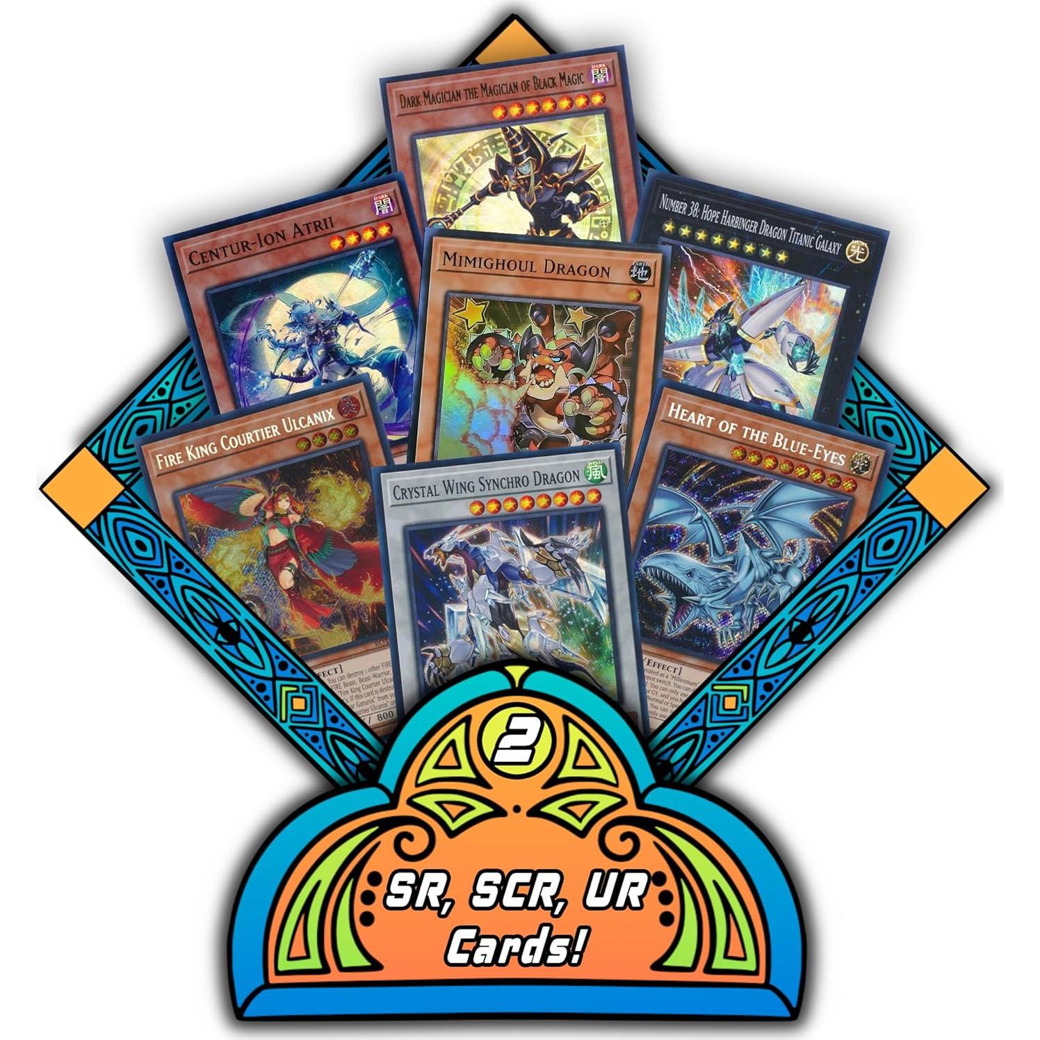 Paquete de cartas Yu-Gi-Oh! 100+ con Caja TCG Elements