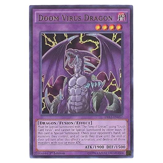 Carta YU-GI-OH! Dragón Virus de Doom DRL3-EN057 Ultra Rara