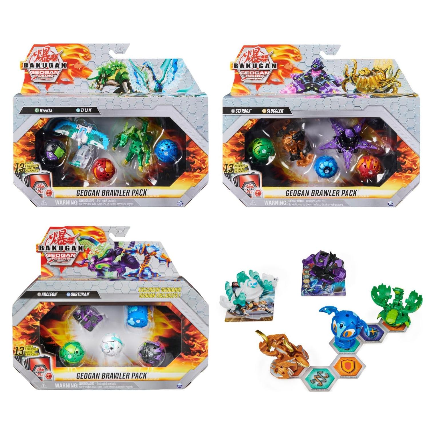 Paquete Guerrero Geogan Bakugan Temporada 3 - 2 Geogan + 3 Bakugan