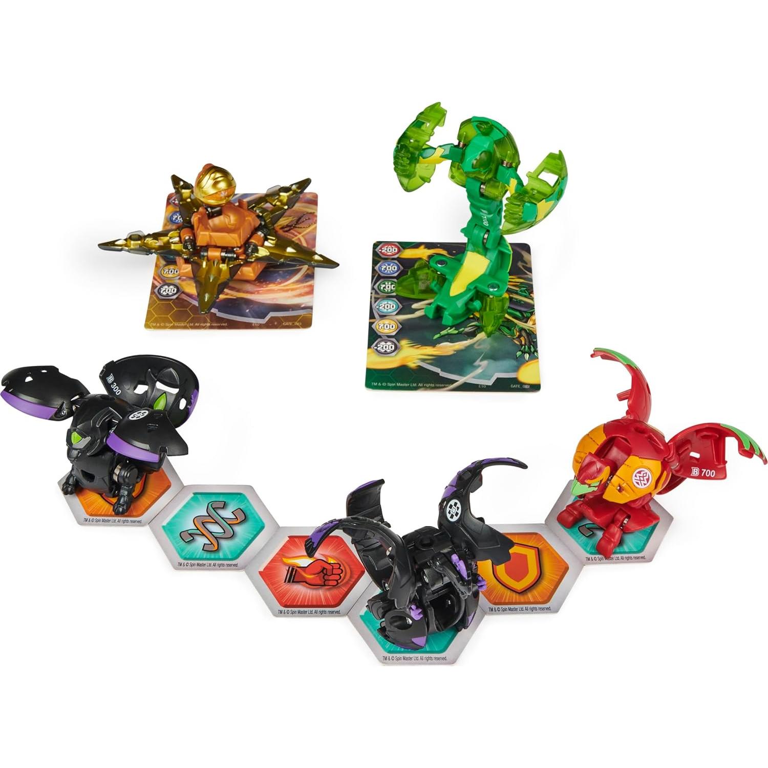 Paquete Guerrero Geogan Bakugan Temporada 3 - 2 Geogan + 3 Bakugan