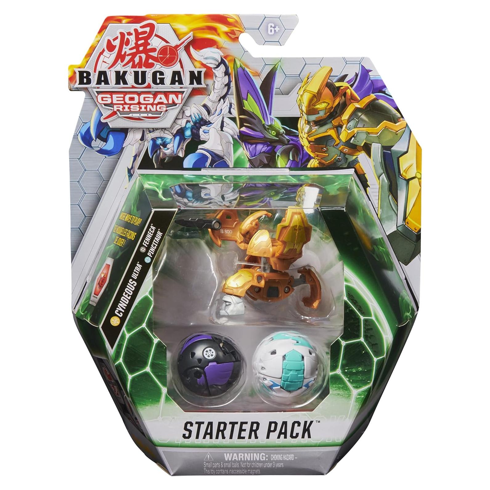 Paquete Inicial Bakugan Geogan Rising 3-Pack - 1 Ultra, 2 Figuras
