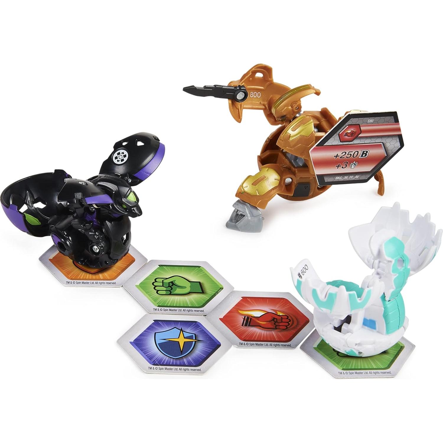 Paquete Inicial Bakugan Geogan Rising 3-Pack - 1 Ultra, 2 Figuras