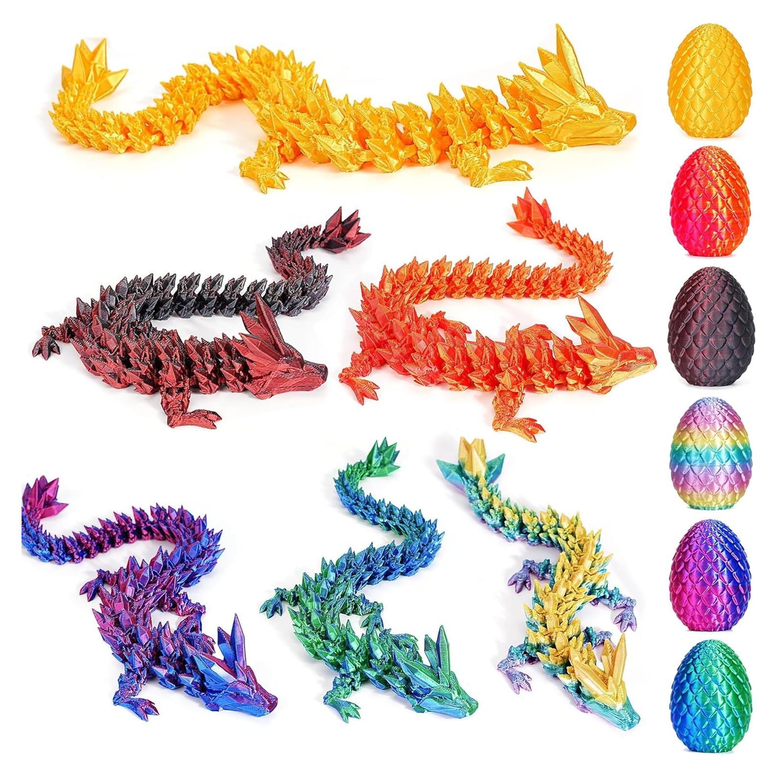 Huevos de Dragón 3D JOD - Set de 6 Juguetes Antiestrés