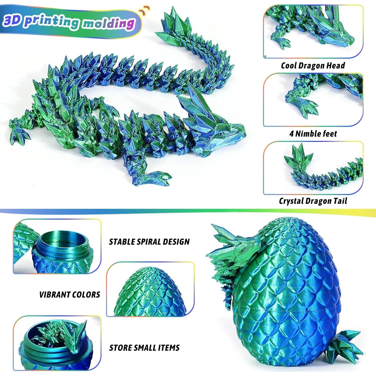 Huevos de Dragón 3D JOD - Set de 6 Juguetes Antiestrés