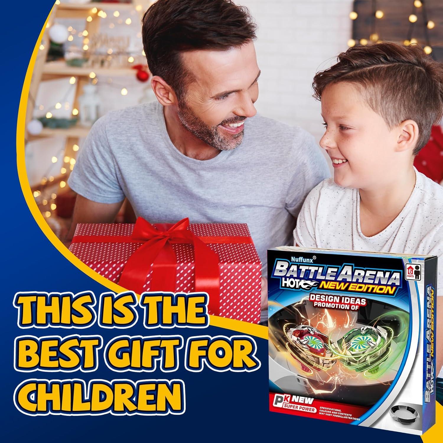 Estadio Grande Bay Blade Nuffunx 38.1 cm con 6 Tops y Lanzador