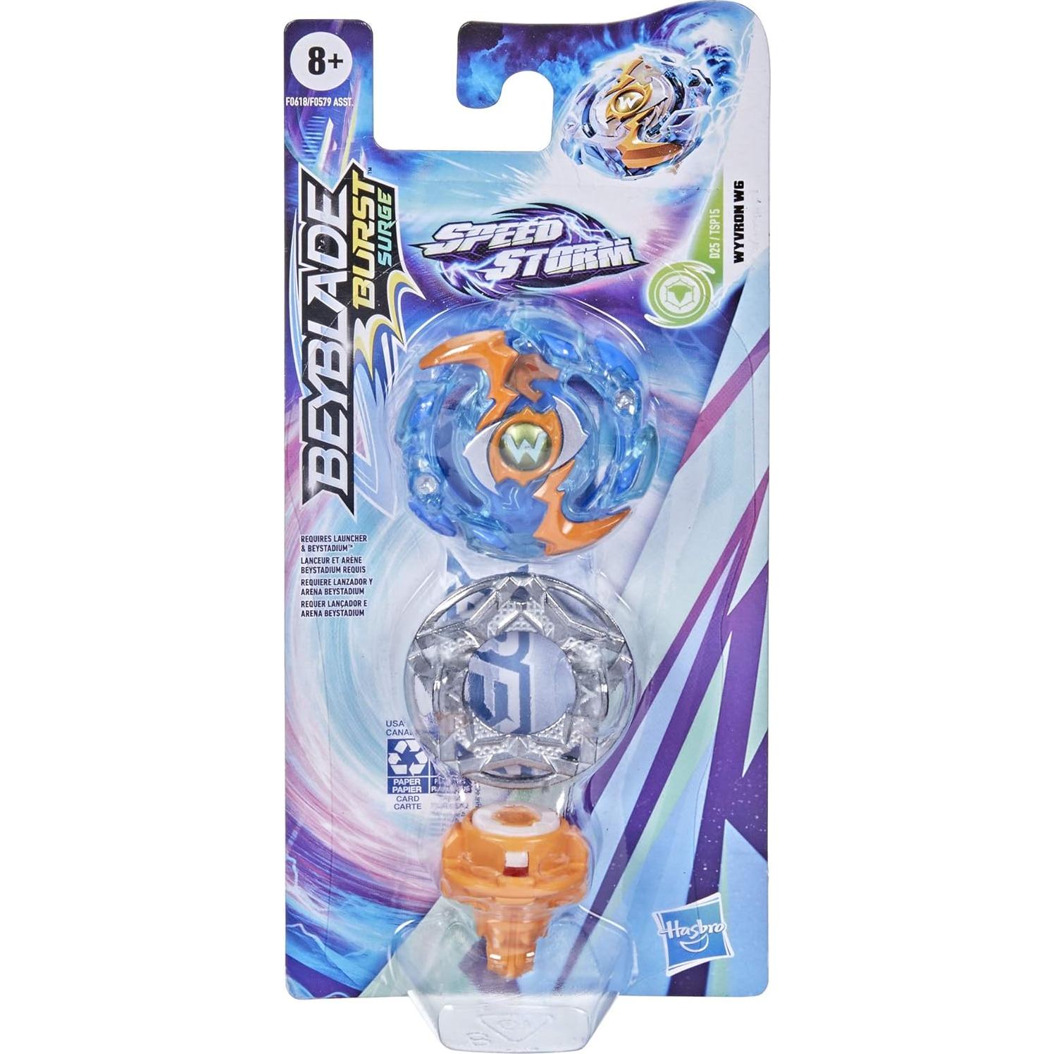 Peonza Beyblade Burst Speedstorm Wyvron W6 - Tipo Defensa