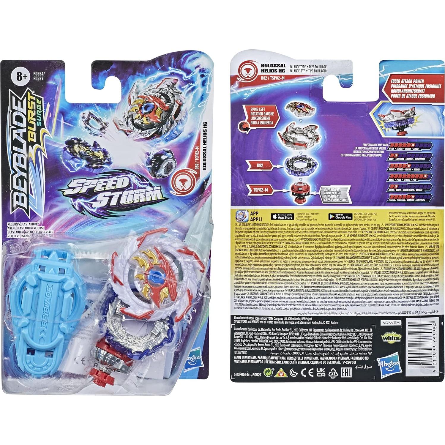 Peonza Beyblade Burst Speedstorm Kolossal Helios H6 - Lanzador