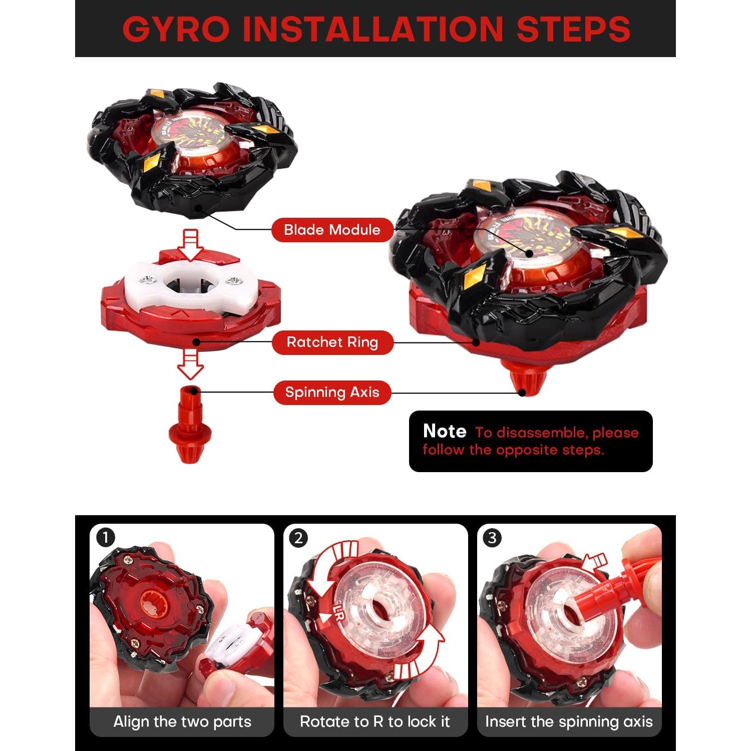 Peonza Soar Phoenix DEZAWRTY con Lanzador de Cuerda - Ataque Derecho
