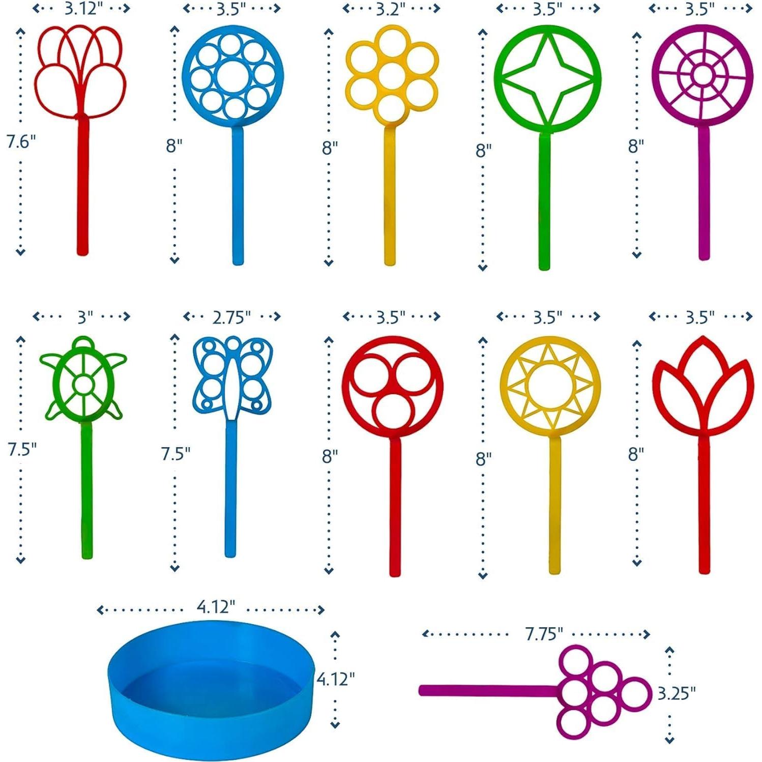 Paquete de 11 Varitas de Burbujas Neliblu - Colores Surtidos