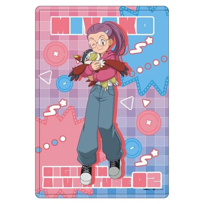 Funda Dura Transparente A5 Kyo Inoue & Hawkmon Digimon