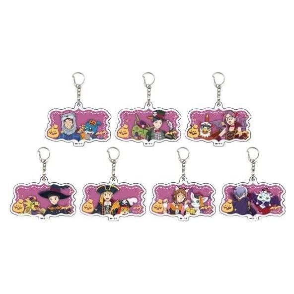 Llaveros Acrílicos Digimon Adventure 02 Halloween - 7 Piezas