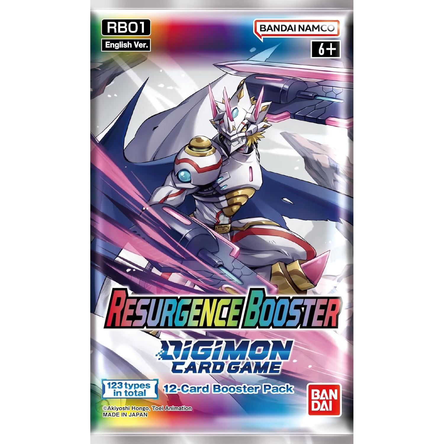 Caja de Refuerzo Digimon Resurgence RB01 - 122 Cartas