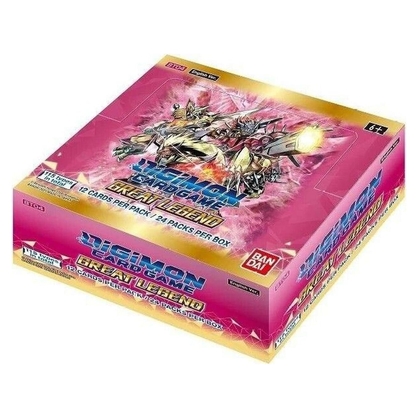 Juego de Cartas Digimon Bandai Booster Great Legend BT04