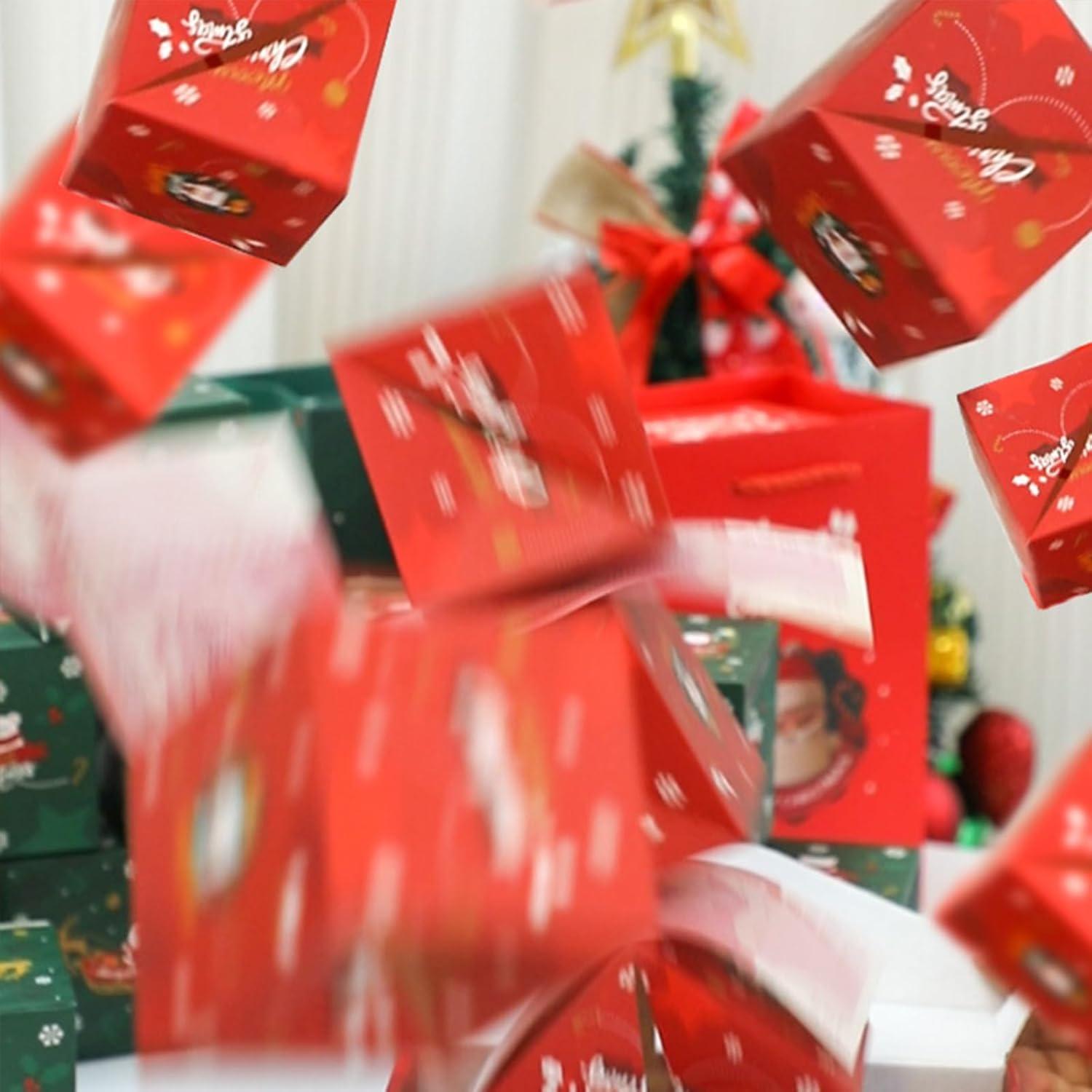 Caja de Regalo Sorpresa DYFCNP 10 Cajas Rojas para Navidad