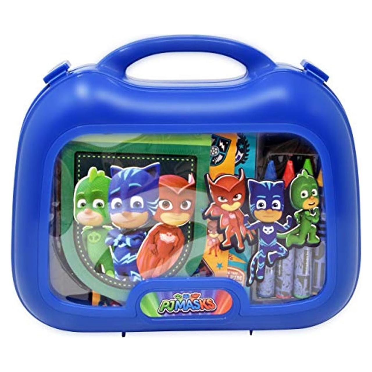Set de Arte y Actividades PJ Masks - Estuche, Crayones, Stickers