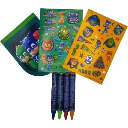 Set de Arte y Actividades PJ Masks - Estuche, Crayones, Stickers