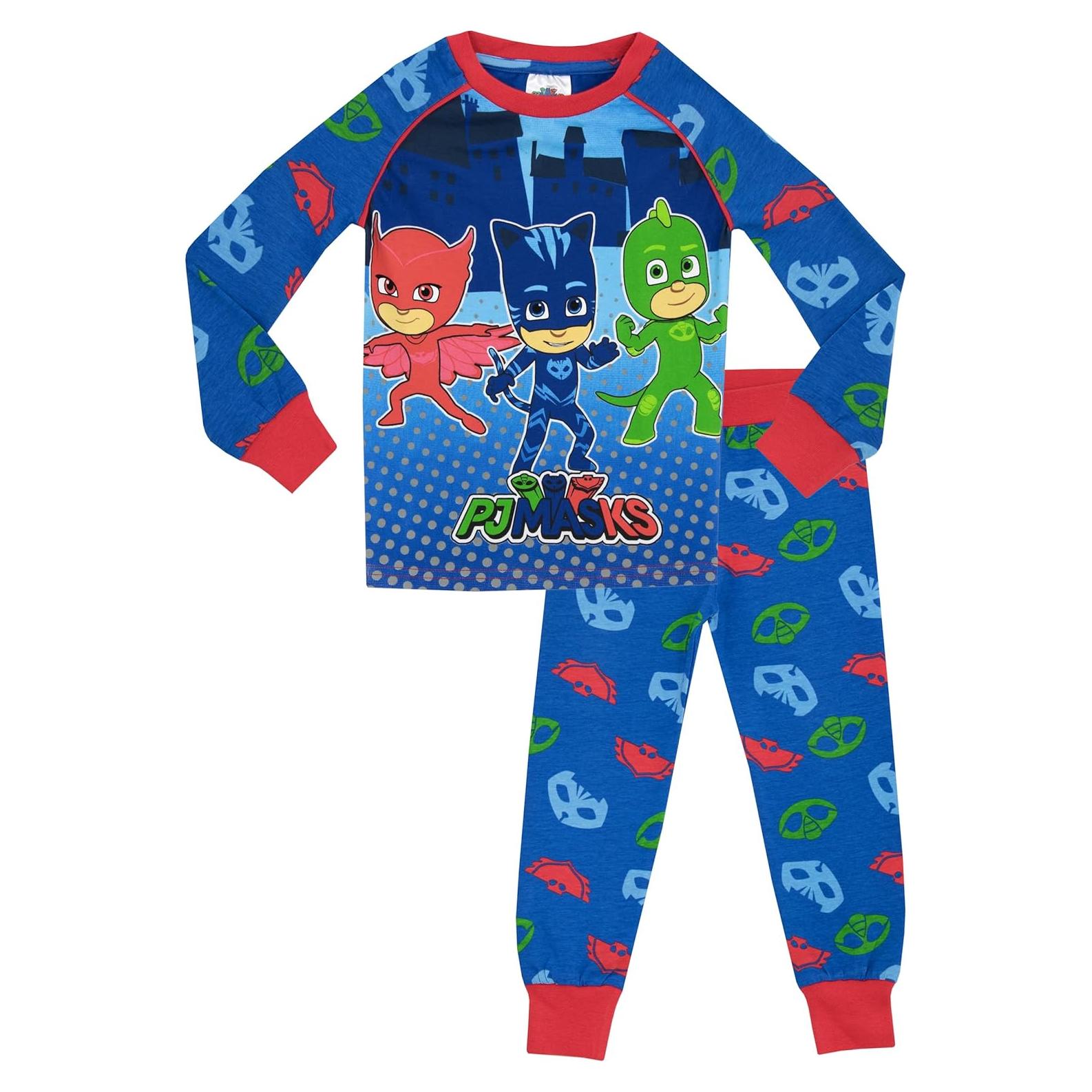 Pijamas PJ Masks para Niños - Catboy, Owlette, Gekko - Algodón