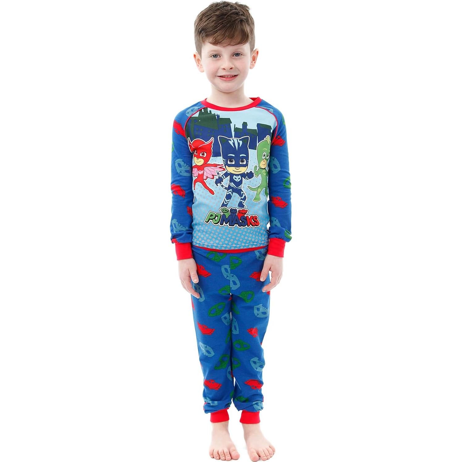 Pijamas PJ Masks para Niños - Catboy, Owlette, Gekko - Algodón