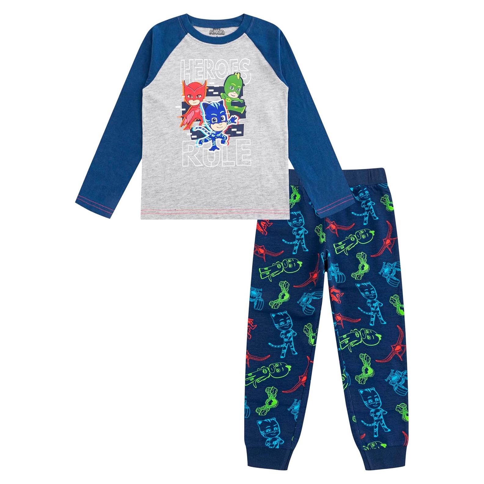 Conjunto de Pijama para Niños PJ Masks 4T - Camiseta y Pantalón
