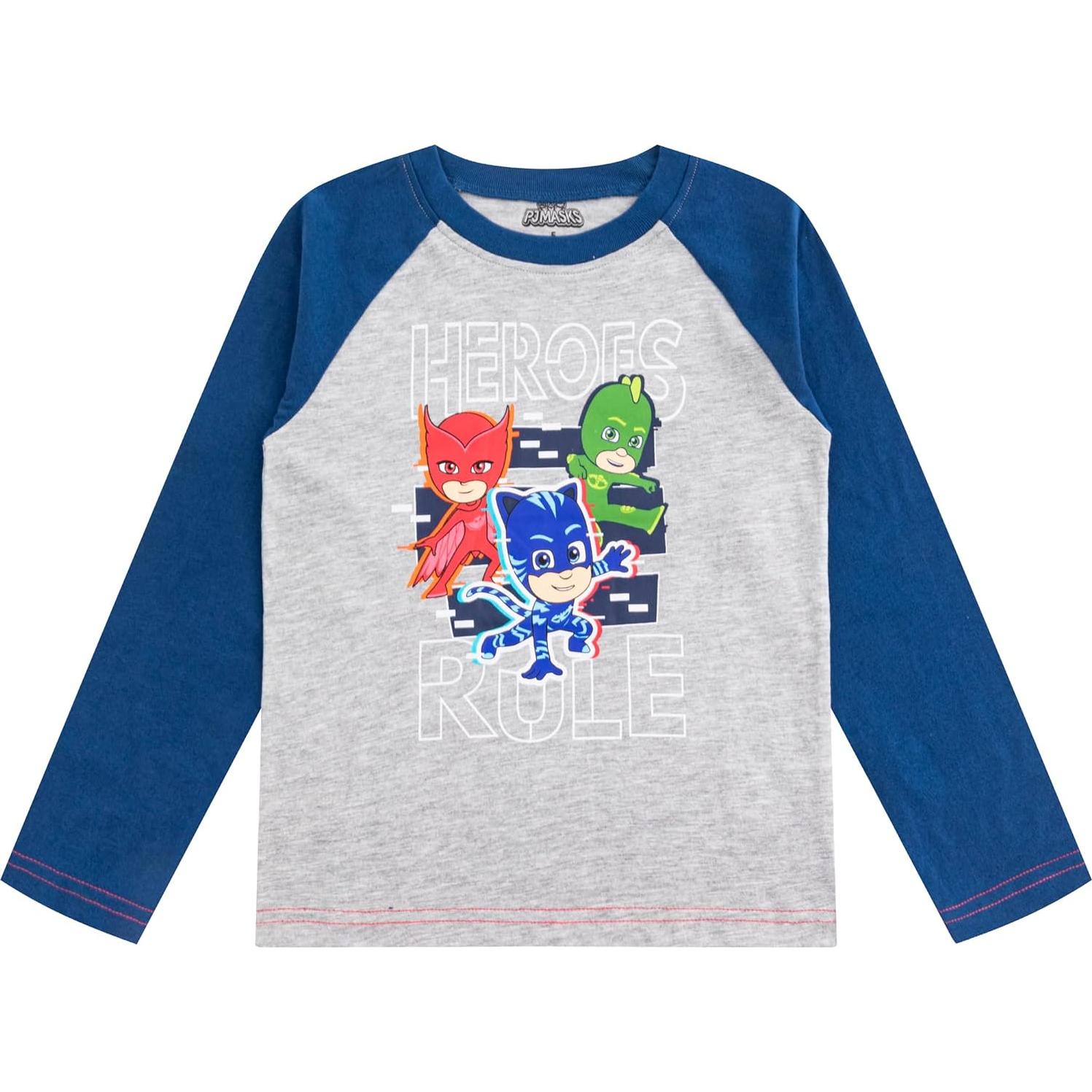 Conjunto de Pijama para Niños PJ Masks 4T - Camiseta y Pantalón