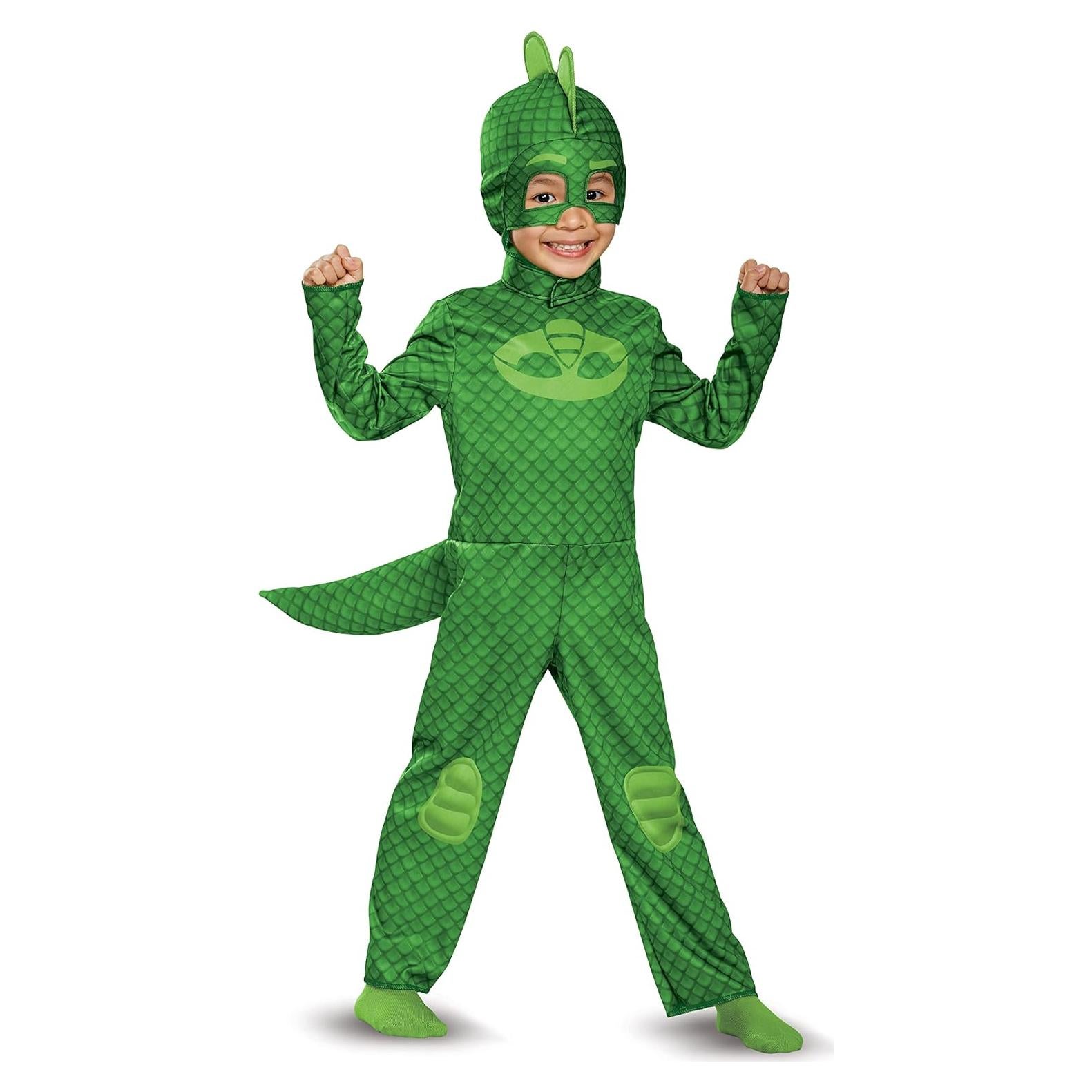 Disfraz de Gecko PJ Masks para Niños Pequeños 4-6 años