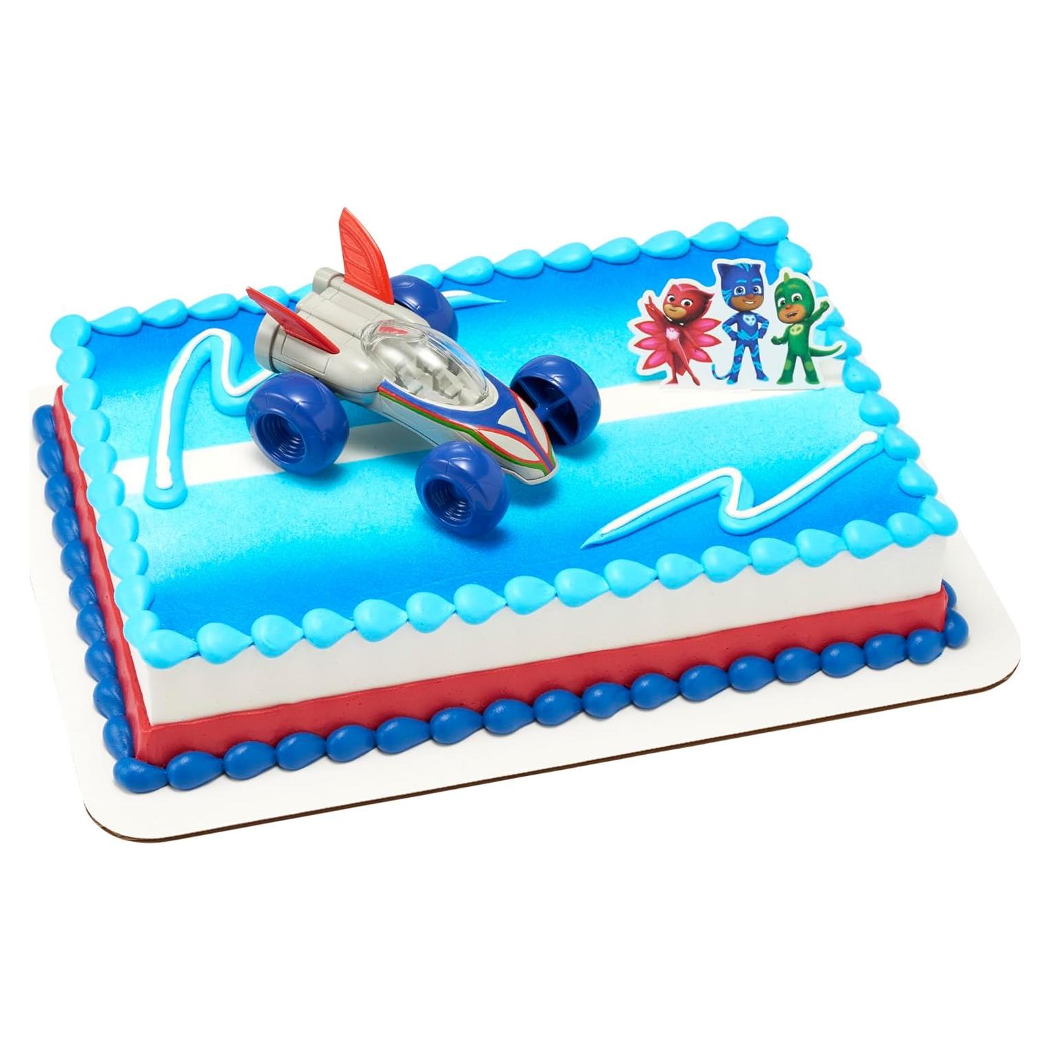 Adorno de Pastel PJ Masks DecoSet Salva el Día - 2 Piezas