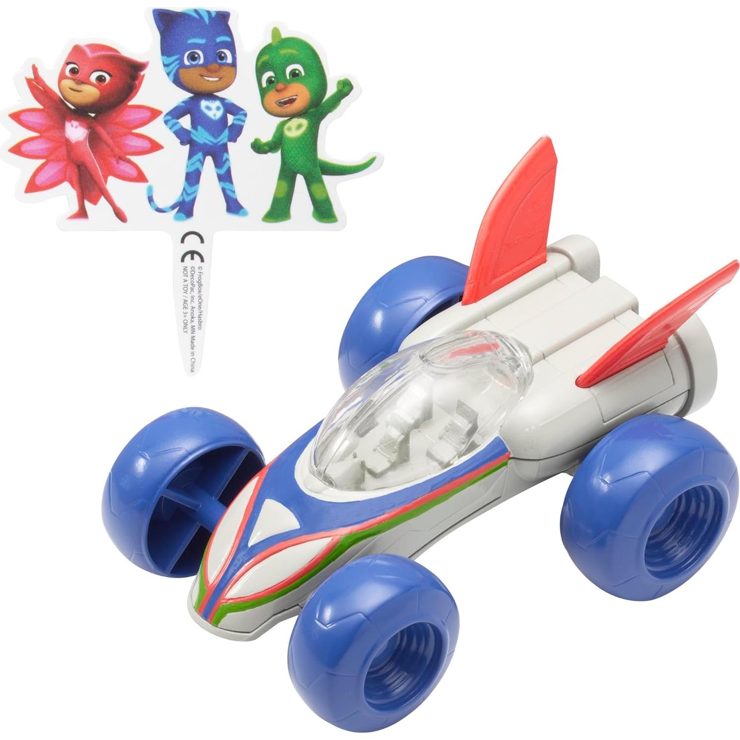 Adorno de Pastel PJ Masks DecoSet Salva el Día - 2 Piezas