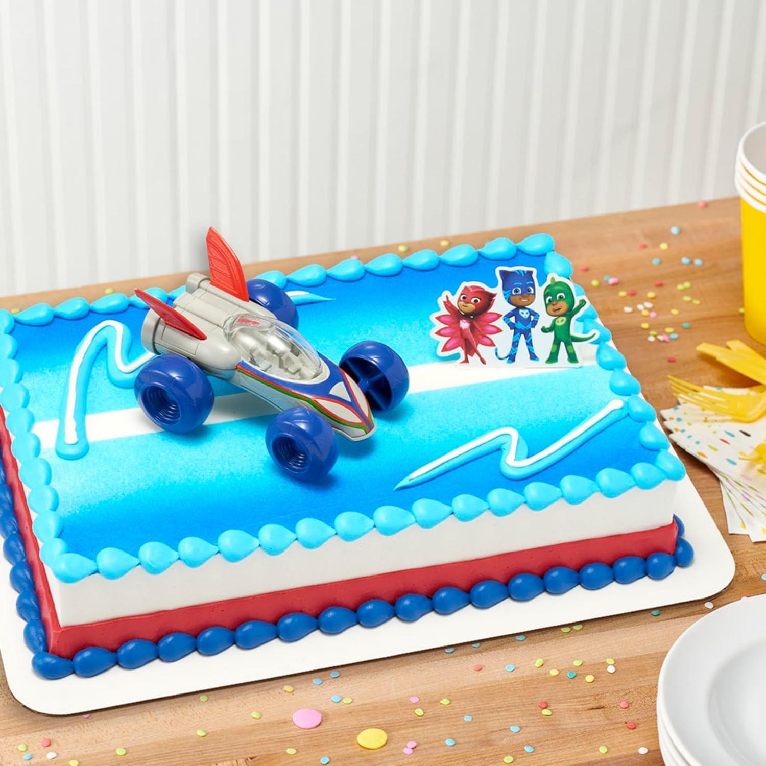 Adorno de Pastel PJ Masks DecoSet Salva el Día - 2 Piezas