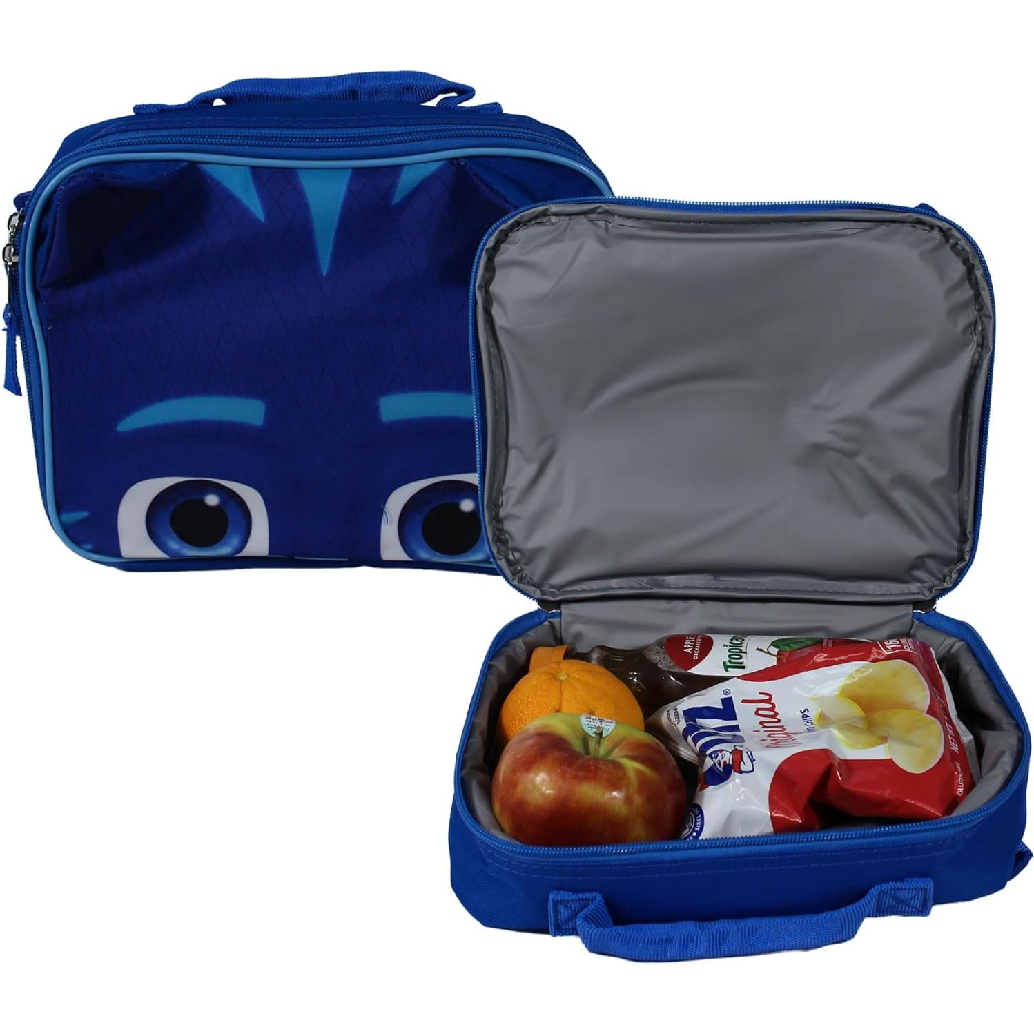 Conjunto Mochila Escolar PJ Masks 4 Piezas 40.64 cm Azul
