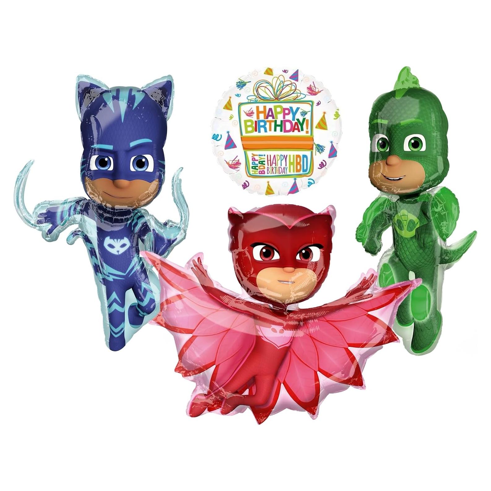 Ramo de Globos de Fiesta PJ Masks Anagram - 8 años+