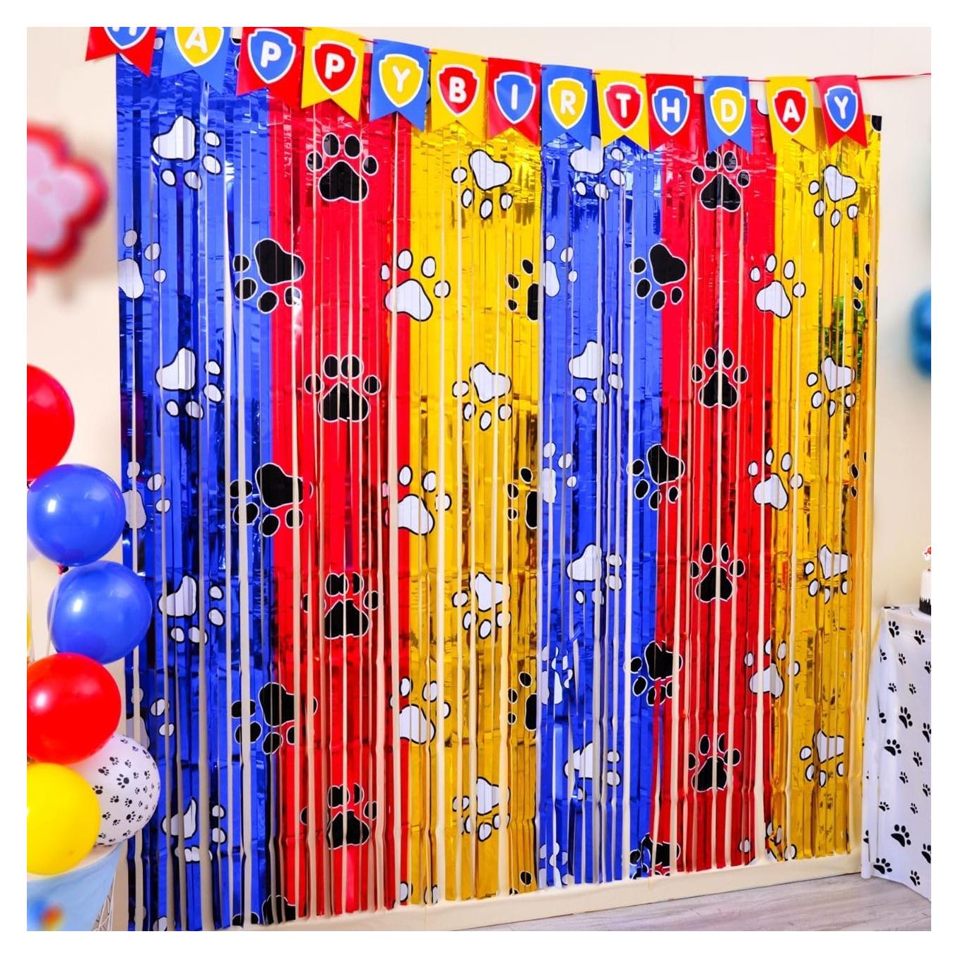 Decoraciones de Cumpleaños de Patas Bupelo 2 Paquetes 1x2m