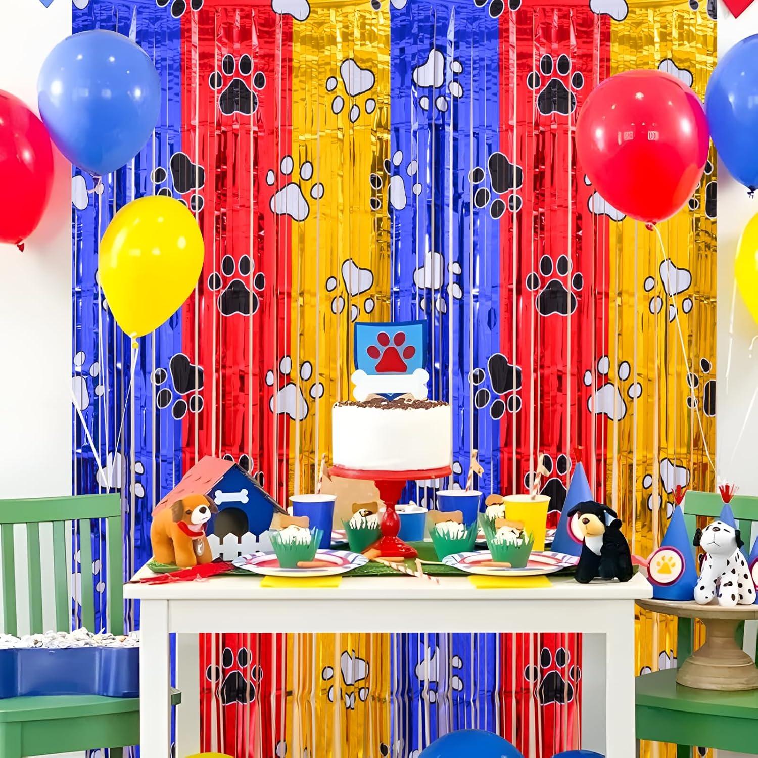 Decoraciones de Cumpleaños de Patas Bupelo 2 Paquetes 1x2m