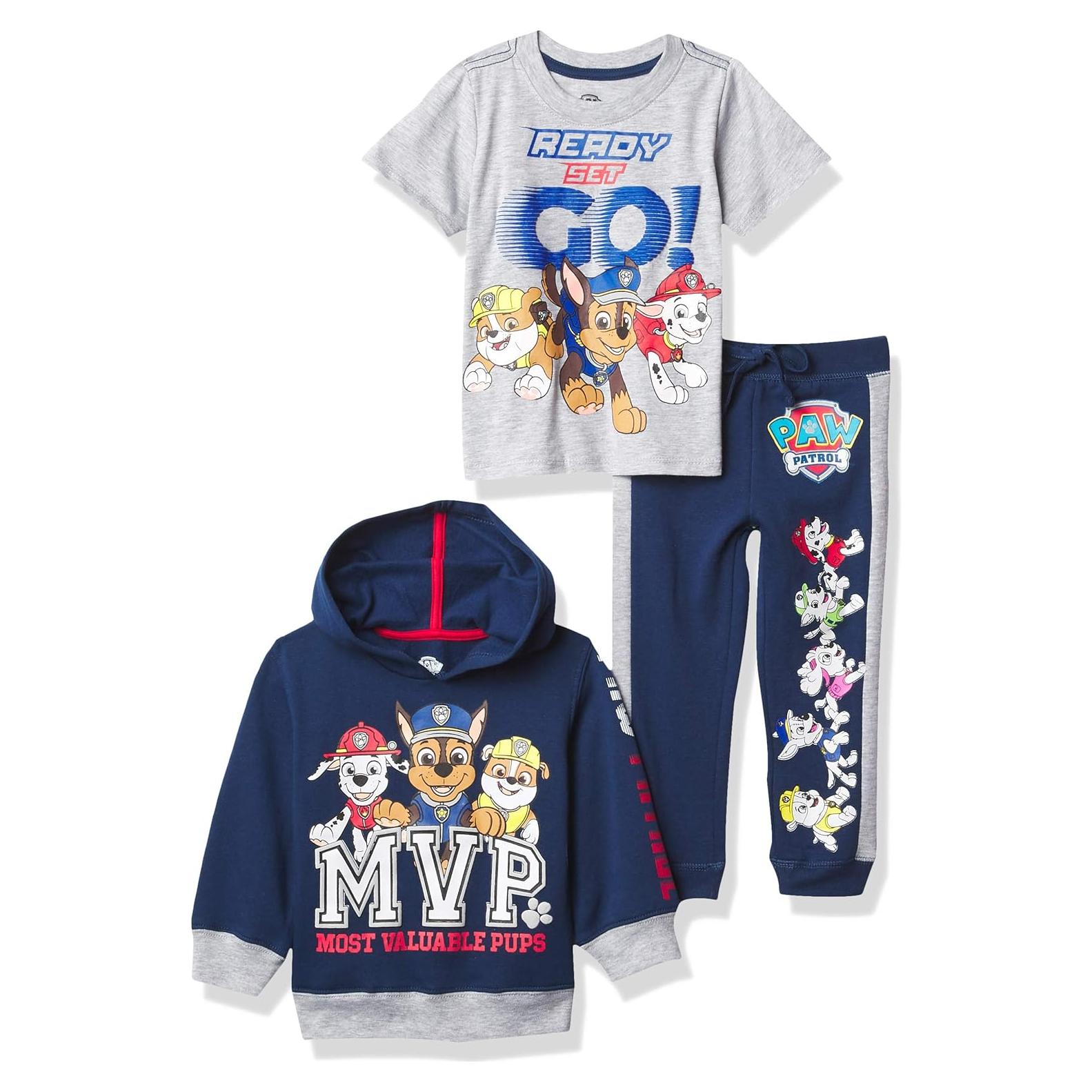Conjunto Sudadera Paw Patrol Nickelodeon 3 Piezas Niños 4T