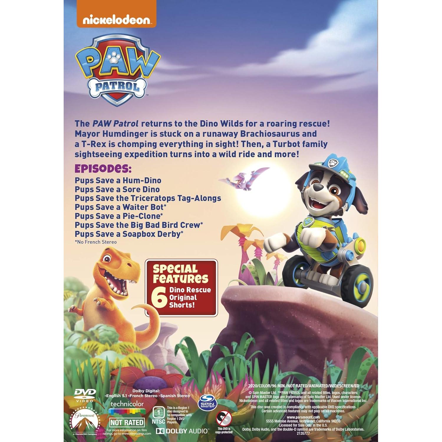 PAW Patrol: Rescate de Dinosaurios - DVD Nickelodeon