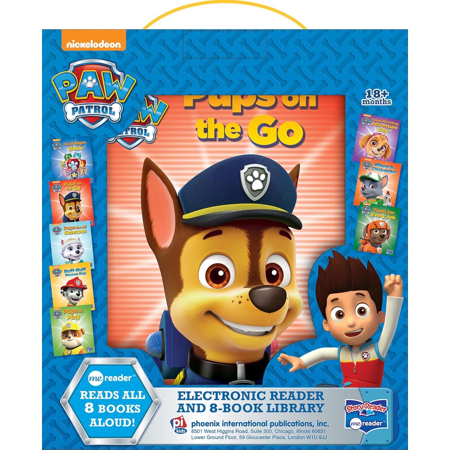 Nickelodeon Paw Patrol Chase, Skye, Marshall, and More! - Me Reader Electronic Reader and 8 Sound Book Library - PI Kids