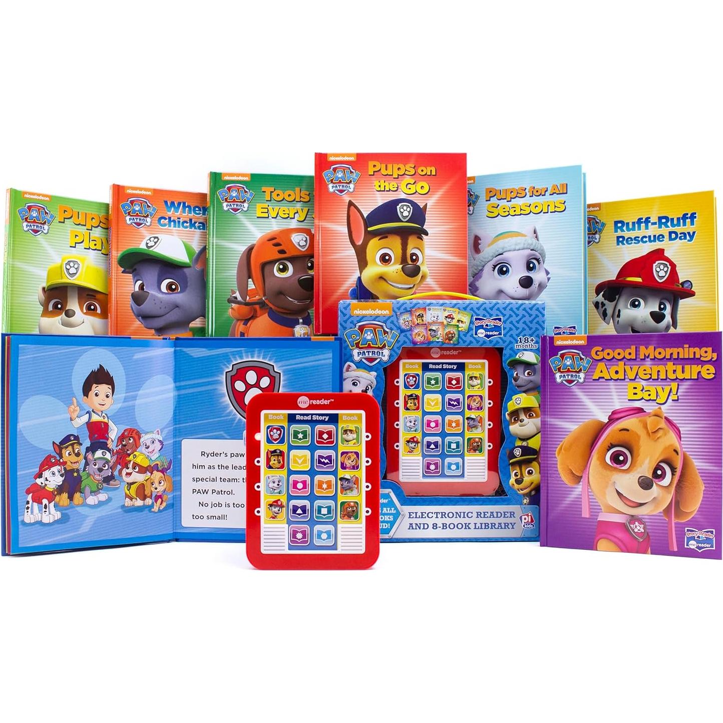 Nickelodeon Paw Patrol Chase, Skye, Marshall, and More! - Me Reader Electronic Reader and 8 Sound Book Library - PI Kids