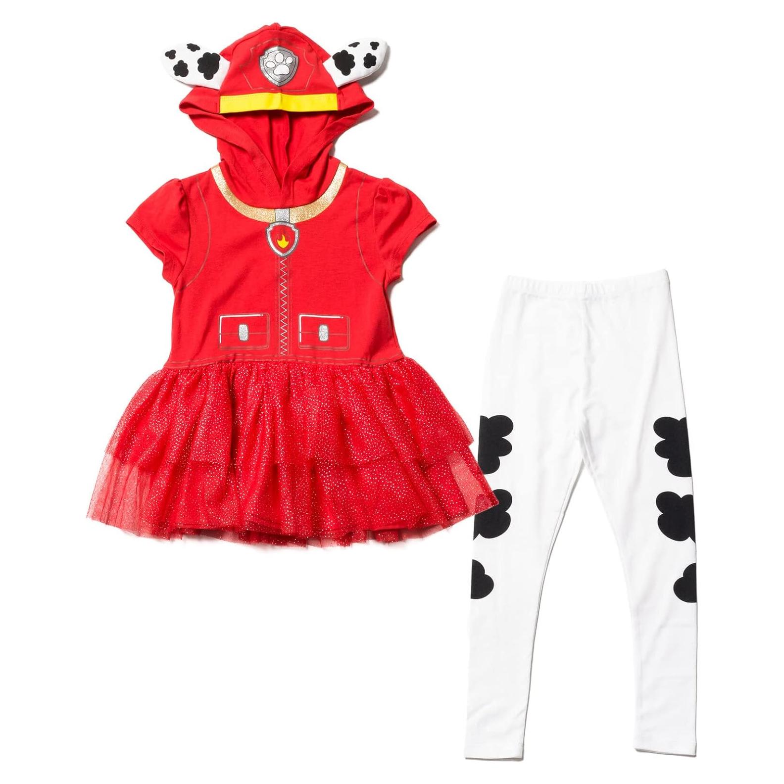 Conjunto Vestido y Leggings Paw Patrol Niñas 3T Rojo/Blanco